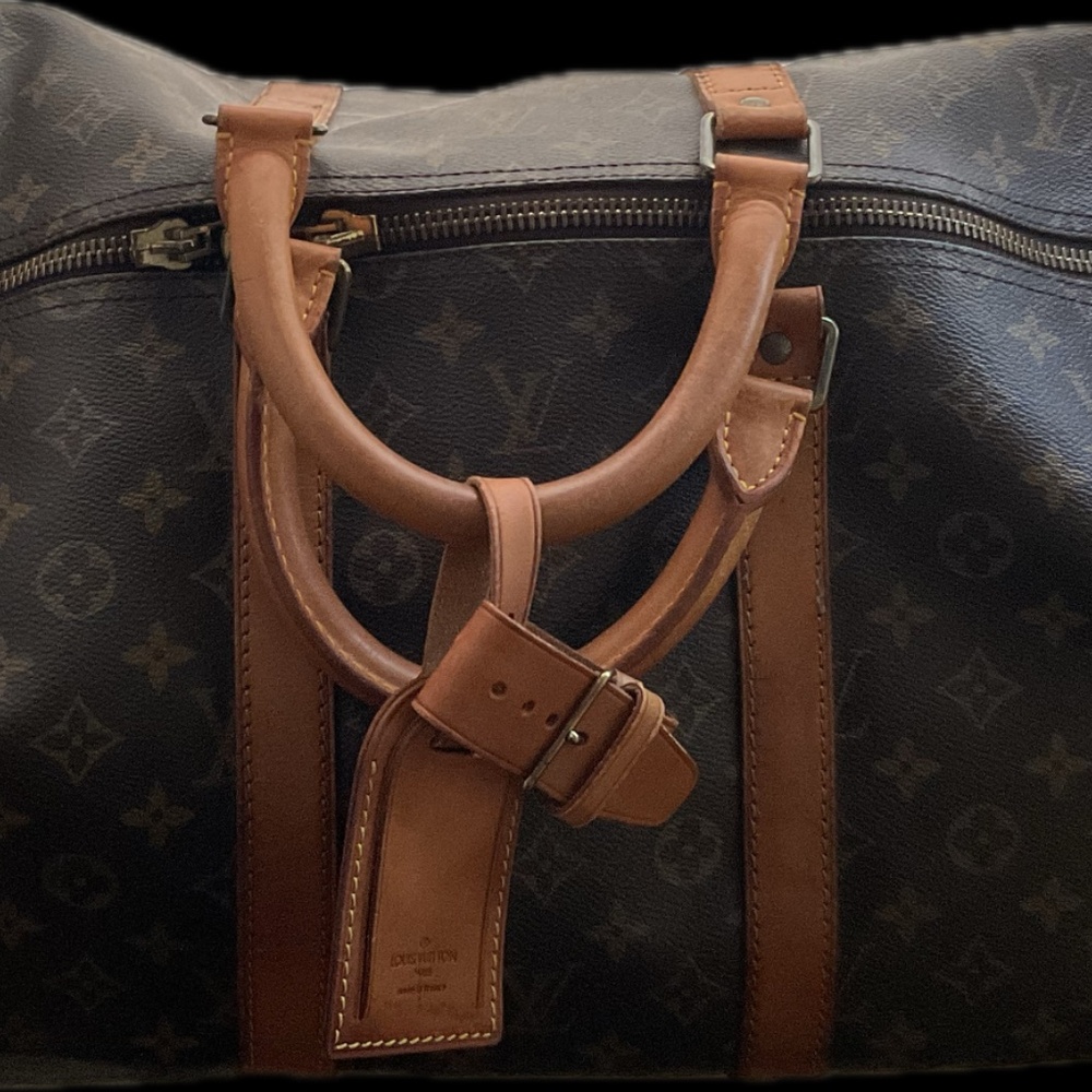 LOUIS VUITTON Monogram Canvas Keepall 55 M1884 Authentic Vintage - Picture 10 of 14